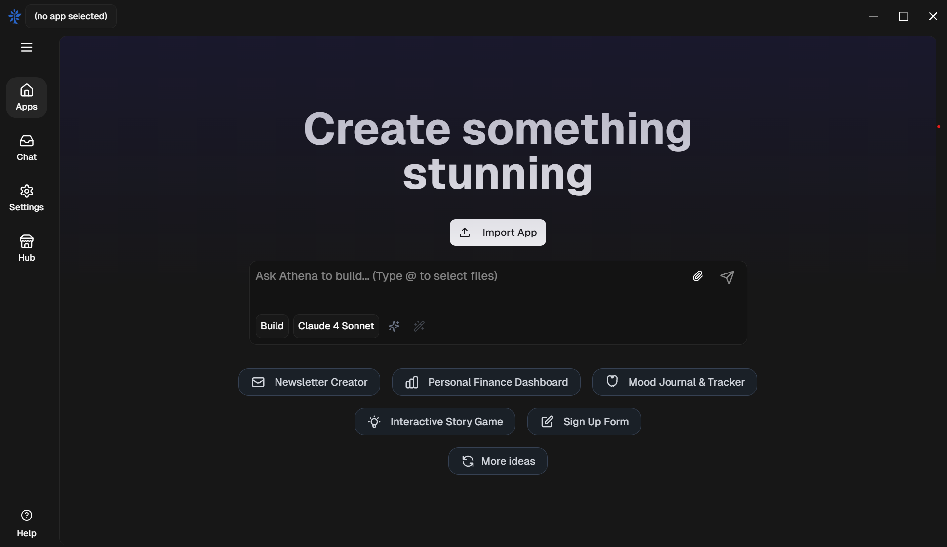Athena App Interface
